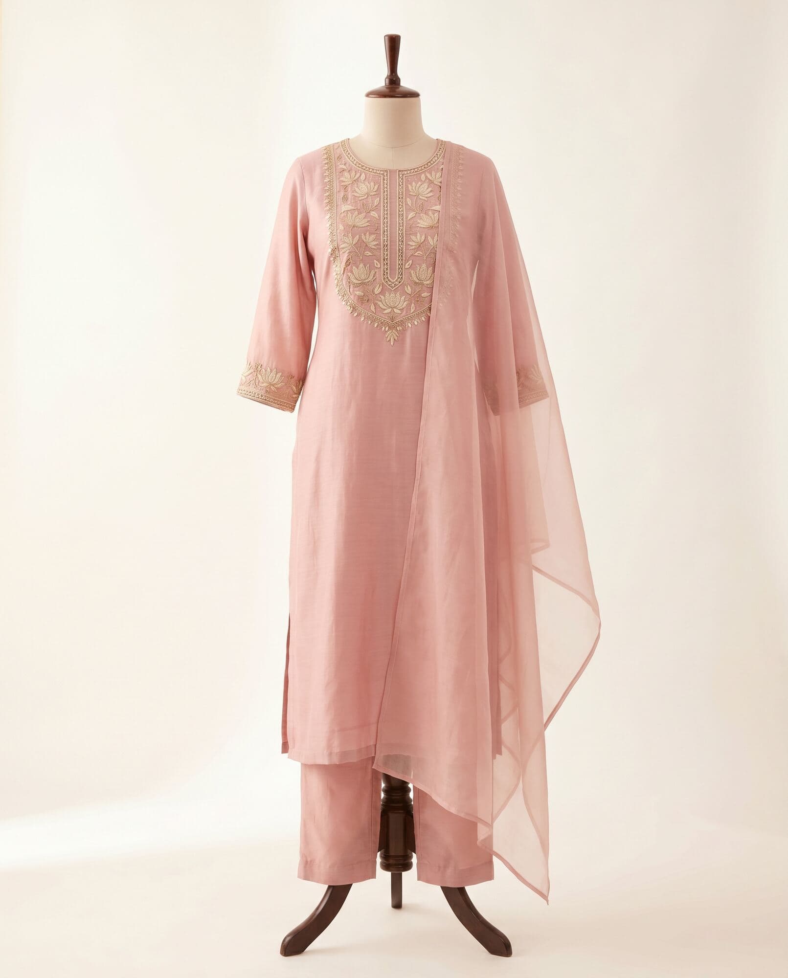 Lotus Aari Festive Kurta Set